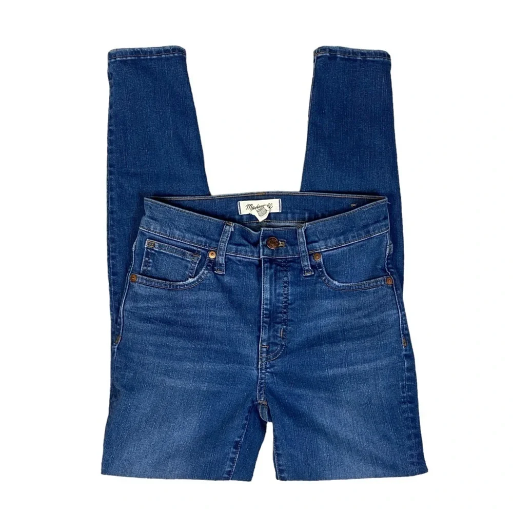 Madewell Mid-Rise Skinny Jeans Size 25 - Blue Cotton Blend Denim Pants